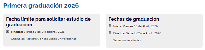 cierre de graduación