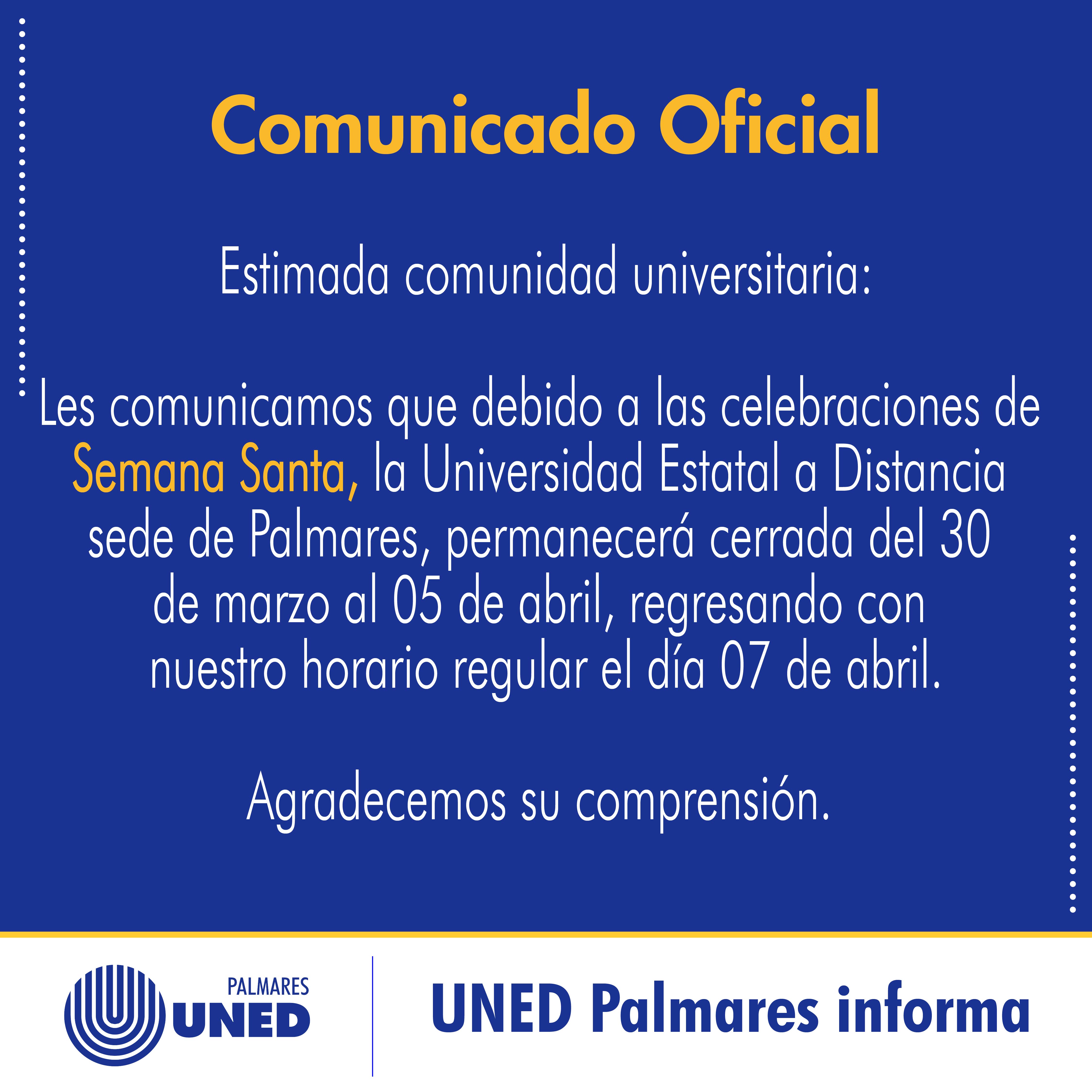 014 Comunicado Semana Santa
