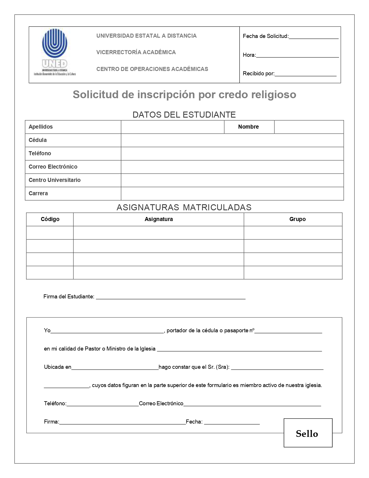 Formulario credo Religioso page 0001