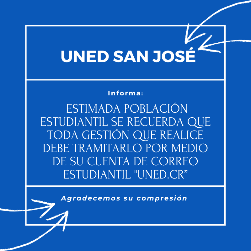  UNED SAN JOSÉ INFORMA Correo