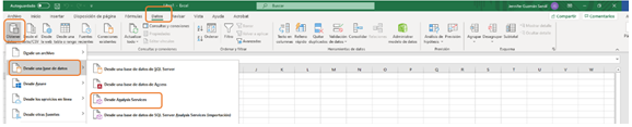 menu datos